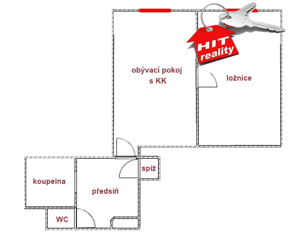Pronájem 2+kk, 54m², Plzeň - Jižní Předměstí